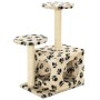 Katzenkratzbaum mit Sisalstamm 60 cm beige Drucke von vidaXL, Katzenmöbel - Ref: Foro24-170520, Preis: 34,91 €, Rabatt: %