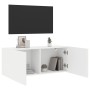 Mueble para TV de pared blanco 100x30x41 cm