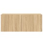 Mueble para TV de pared roble Sonoma 100x30x41 cm
