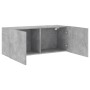 Mueble para TV de pared gris hormigón 100x30x41 cm en Muebles TV | Comprar online en Foro24