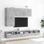 Mueble para TV de pared gris hormigón 100x30x41 cm en Muebles TV | Comprar online en Foro24