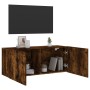 Mueble para TV de pared roble ahumado 100x30x41 cm en Muebles TV | Comprar online en Foro24