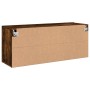 Mueble para TV de pared roble ahumado 100x30x41 cm en Muebles TV | Comprar online en Foro24