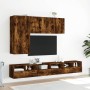 Mueble para TV de pared roble ahumado 100x30x41 cm en Muebles TV | Comprar online en Foro24