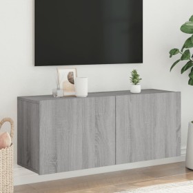 Mueble para TV de pared gris Sonoma 100x30x41 cm Mueble para TV de pared gris Sonoma 100x30x41 cm