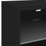 Mueble de TV de pared con luces LED negro 30x28,5x30 cm en Muebles TV | Comprar online en Foro24