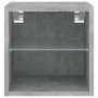 Mueble de TV de pared con luces LED gris hormigón 30x28,5x30 cm en Muebles TV | Comprar online en Foro24