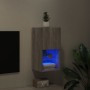 Mueble para TV con luces LED gris Sonoma 30,5x30x60 cm