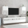 Mueble para TV con luces LED blanco 40,5x30x60 cm en Muebles TV | Comprar online en Foro24