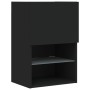 Mueble para TV con luces LED negro 40,5x30x60 cm