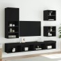 Mueble para TV con luces LED negro 40,5x30x102 cm en Muebles TV | Comprar online en Foro24