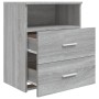 Mesitas de noche 2 unidades gris sonoma 50x32x60 cm de vidaXL, Mesitas de noche - Ref: Foro24-815861, Precio: 107,98 €, Descu...