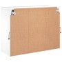 Mueble de TV de pared con luces LED blanco 78,5x30x60,5 cm