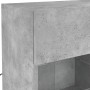 Mueble TV de pared con luces LED gris hormigón 78,5x30x60,5 cm en Muebles TV | Comprar online en Foro24