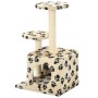 Katzenkratzbaum mit Sisalstamm 60 cm beige Drucke von vidaXL, Katzenmöbel - Ref: Foro24-170520, Preis: 34,91 €, Rabatt: %