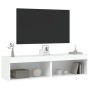 Muebles para TV con luces LED 2 uds blanco 60x30x30 cm en Muebles TV | Comprar online en Foro24