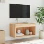 Mueble para TV con luces LED roble Sonoma 60x30x30 cm en Muebles TV | Comprar online en Foro24