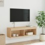 Mueble para TV con luces LED roble Sonoma 100x30x30 cm en Muebles TV | Comprar online en Foro24