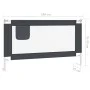 Kinderbett-Sicherheitsgitter aus dunkelgrauem Stoff, 140 x 25 cm von vidaXL, Sicherheitsgeländer - Ref: Foro24-10228, Preis: ...