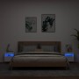 Muebles de TV de pared con luces LED 2 uds blanco 40x30x40 cm en Muebles TV | Comprar online en Foro24