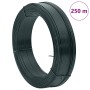 Alambre de atar vallas acero verde ennegrecido 250 m 0,9/1,4 mm