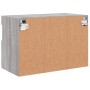Mueble de TV de pared con luces LED gris Sonoma 60x30x40 cm