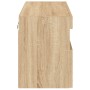 Mueble de TV de pared con luces LED roble Sonoma 80x30x40 cm