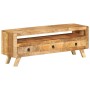 TV-Schrank aus massivem Mangoholz, 110 x 30 x 40 cm von vidaXL, TV-Möbel - Ref: Foro24-337064, Preis: 263,86 €, Rabatt: %