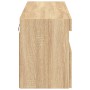 Mueble de TV de pared con luces LED roble Sonoma 100x30x40 cm en Muebles TV | Comprar online en Foro24