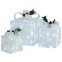 Dekorative Weihnachtsgeschenkbox, 3-teilig, weiß, für Innen- und Außenbereich. von vidaXL, Weihnachtsbeleuchtung - Ref: Foro2...