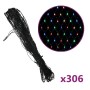 Red de luces de Navidad 306 LED colores 3x3 m interior/exterior