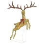 Goldenes weihnachtliches Deko-Rentier mit 120 warmweißen LEDs von vidaXL, Weihnachtsbeleuchtung - Ref: Foro24-329768, Preis: ...