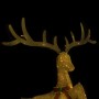 Goldenes weihnachtliches Deko-Rentier mit 120 warmweißen LEDs von vidaXL, Weihnachtsbeleuchtung - Ref: Foro24-329768, Preis: ...