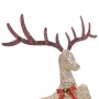Goldenes weihnachtliches Deko-Rentier mit 120 warmweißen LEDs von vidaXL, Weihnachtsbeleuchtung - Ref: Foro24-329768, Preis: ...
