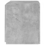 Muebles TV de pared luces LED 2 uds gris hormigón 40,5x35x40 cm