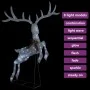 White Christmas decorative reindeer 120 cold white LEDs by vidaXL, Christmas lights - Ref: Foro24-329769, Price: 63,44 €, Dis...