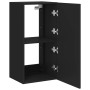 Mueble de TV de pared con luces LED negro 40,5x35x80 cm en Muebles TV | Comprar online en Foro24