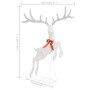 Weißes weihnachtliches Deko-Rentier mit 120 kaltweißen LEDs von vidaXL, Weihnachtsbeleuchtung - Ref: Foro24-329769, Preis: 63...