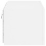 Mueble de TV de pared con luces LED blanco 60x35x31 cm