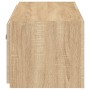 Mueble de TV de pared con luces LED roble Sonoma 80x35x31 cm en Muebles TV | Comprar online en Foro24