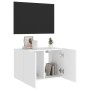 Mueble de TV de pared con luces LED blanco 60x35x41 cm en Muebles TV | Comprar online en Foro24