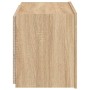 Mueble de TV de pared con luces LED roble Sonoma 60x35x41 cm