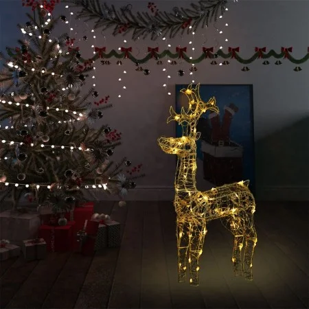 Christmas reindeer 90 LEDs acrylic 60x16x100 cm by vidaXL, Christmas lights - Ref: Foro24-329777, Price: 73,82 €, Discount: %