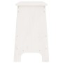 Banco de recibidor madera maciza de pino blanco 160x28x45 cm