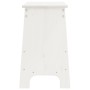 Banco de recibidor blanco 100x28x45 cm madera maciza de pino