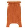 Banco de recibidor madera maciza pino marrón cera 60x28x45 cm