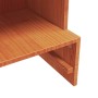 Mueble zapatero madera maciza de pino marrón cera 52x30x104 cm