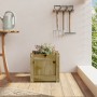 Jardinera madera maciza de pino impregnada 31x31x31 cm en Maceteros y jardineras | Comprar online en Foro24