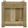 Jardineras de exterior 2 unidades madera impregnada de pino en Maceteros y jardineras | Comprar online en Foro24