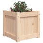 Jardinera madera maciza de pino 40x40x40 cm